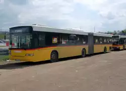 Volvo / Hess Gelenkbus als Shuttelbus beim 24h Rennen auf dem N�rburgring, aufgenommen am 16.05.2010