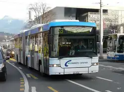 AAGR - Scania-Hess L94UA  Nr.53 LU 15049 unterwegs auf der Linie 55 vor dem Bahnhof Luzern am 15.01.2011