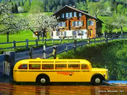 Berkina Modell  Schweizer Postauto  Mercedes