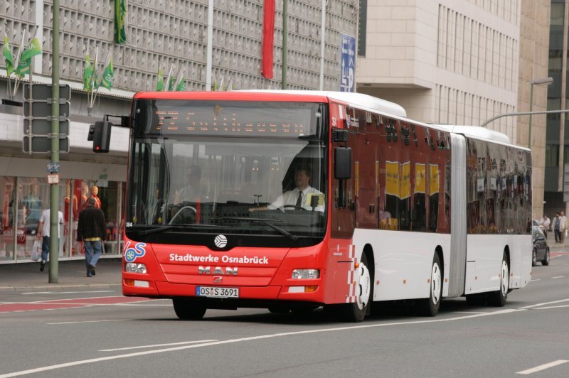 Wagen 364 (OS S 3691) in Osnabrck Stadtmitte.
27.6.2009