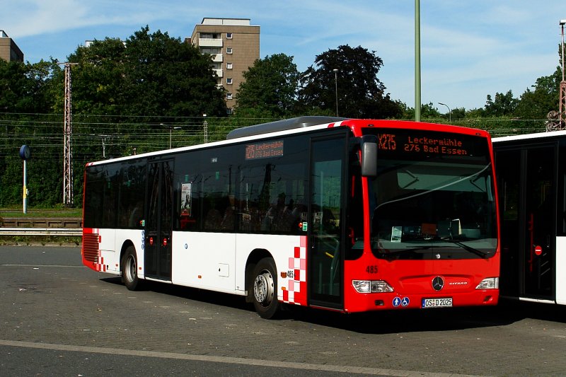 Wagen 485  (OS D 2025) mit der Linie 275 am HBF Osnabrck.
27.6.2009 