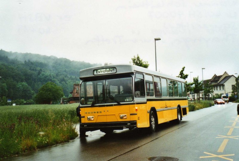 Wanner, Schleitheim SH 90'007 Saurer/Hess (ex VBSH Schaffhausen Nr. 40; ex Nr. 19) am 6. Juni 2009 Thayngen, Saurer-Treffen