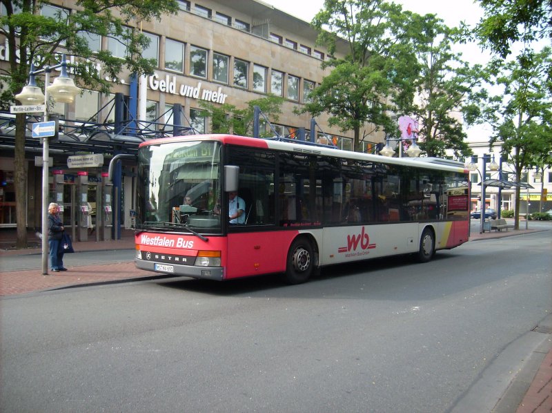 Westfalenbus-Wagen 691 am Westentor in Hamm.