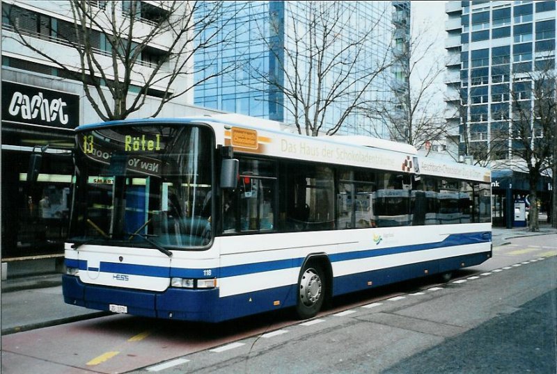 ZVB Zug 118/ZG 3378 Scania/Hess am 23. Mrz 2008 Zug, Metalli