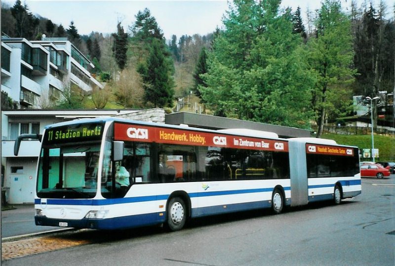 ZVB Zug 23/ZG 3373 Mercedes Citaro am 17. Mrz 2008 Zug, Schnegg